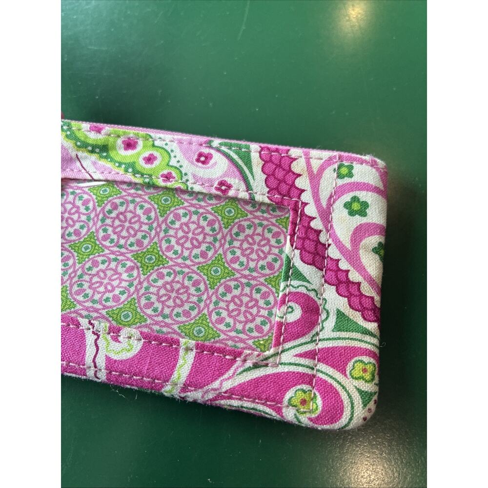 Vera Bradley Pinwheel Pink Clip Zip Id Nwt - Picture 3 of 9